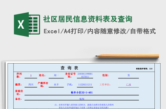 2022社区居民出入证