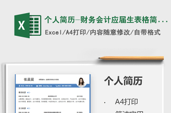 2022個(gè)人簡(jiǎn)歷-財(cái)務(wù)會(huì)計(jì)模板