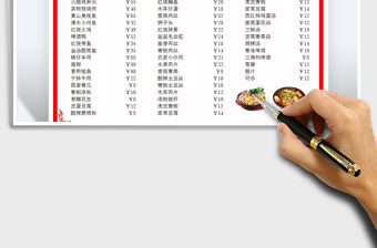 2021通用點菜單食譜免費下載