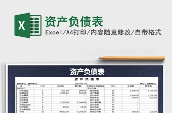 2022資產(chǎn)負(fù)債預(yù)計表模板