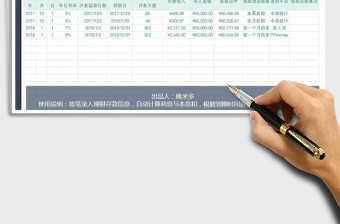 2022理財(cái)存款管理表免費(fèi)下載