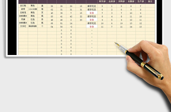 2022办公用品领用登记表免费下载