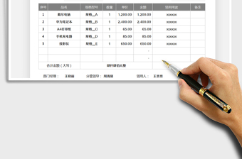 2022物品领用申请单免费下载