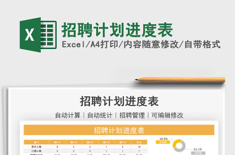 2021招聘計劃進度表免費下載