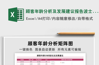 2021顧客年齡分析及發(fā)展建議報(bào)告波士頓矩陣圖免費(fèi)下載