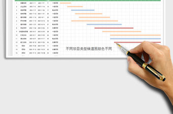 2021施工項目進度表-甘特圖（橫道圖）免費下載