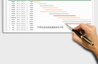 2021施工项目进度表-甘特图（横道图）免费下载