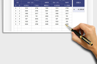 2021培訓(xùn)教育機(jī)構(gòu)收入明細(xì)管理免費(fèi)下載