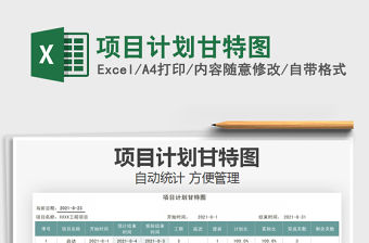 2022項目計劃甘特圖免費下載