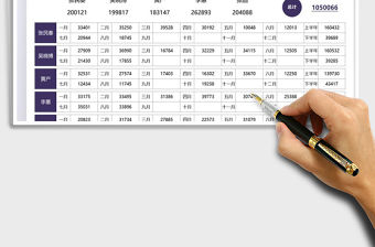 業務員月度數據記錄表免費下載