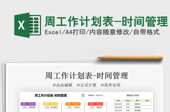 2022周工作計(jì)劃表-時(shí)間管理免費(fèi)下載