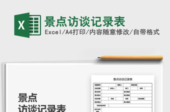 2022景點訪談記錄表免費下載