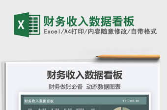 2021財(cái)務(wù)收入數(shù)據(jù)看板免費(fèi)下載