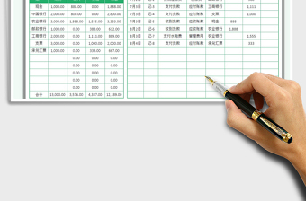 2021资金出入明细账及资金每日余额表免费下载