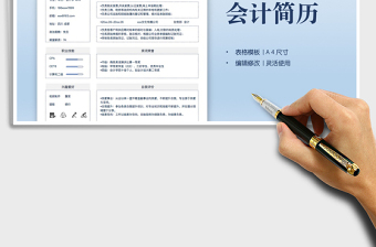 2021財(cái)務(wù)管理會(huì)計(jì)求職簡(jiǎn)歷免費(fèi)下載