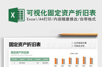 2021可視化固定資產折舊表免費下載