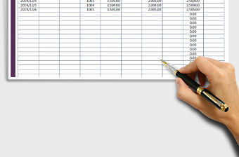 2022財務現金收支日記賬免費下載