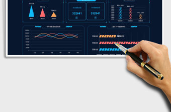 2022銷售員業績可視化看板分析免費下載