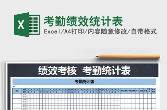 2022考勤績效統(tǒng)計表免費下載