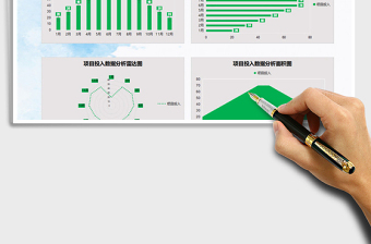 2022项目投入数据分析图表模板免费下载