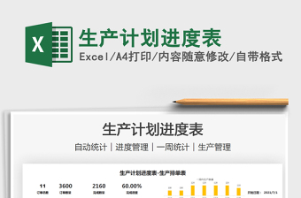 2022生產(chǎn)計(jì)劃進(jìn)度表免費(fèi)下載