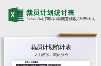 2022裁員計劃統(tǒng)計表免費下載