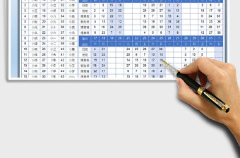 2022值日表-下拉選擇免費下載