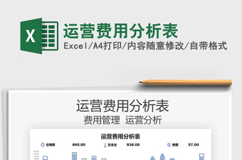 2021運營費用分析表免費下載