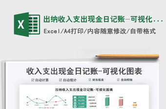 2022出納收入支出現(xiàn)金日記賬-可視化圖表免費(fèi)下載