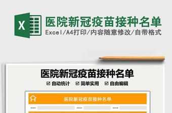 2022醫院新冠疫苗接種名單免費下載