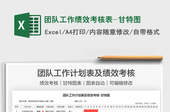 2021團隊工作績效考核表-甘特圖免費下載