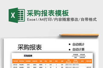 2021采購報表模板免費下載