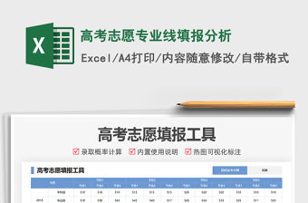 2021高考志愿專業線填報分析免費下載