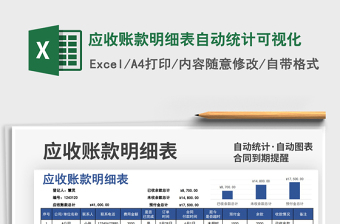 2021應收賬款明細表自動統(tǒng)計可視化免費下載