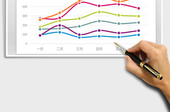 2022繽紛色彩系列圖表之折線圖免費(fèi)下載