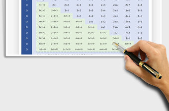 202110以內加法口訣表與分解免費下載