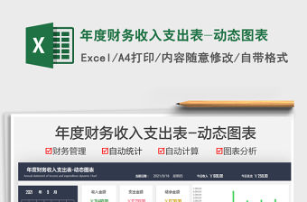 2021年度財務收入支出表-動態(tài)圖表免費下載