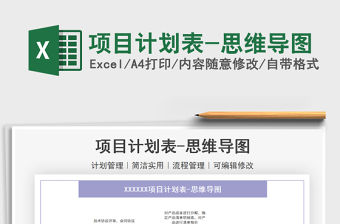 2021項目計劃表-思維導圖免費下載