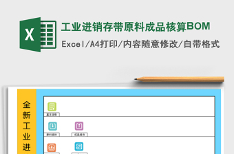 工業(yè)進銷存帶原料成品核算BOM免費下載