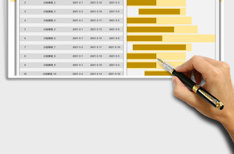 2022工作計劃追蹤表-甘特圖免費下載
