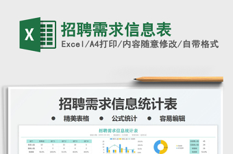2022招聘需求信息表免費(fèi)下載