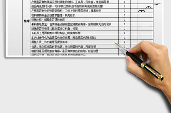 2021車間5S點檢表免費下載