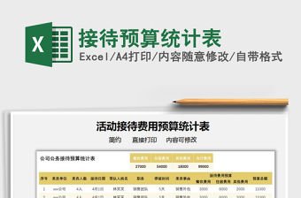 2022接待預算統(tǒng)計表免費下載