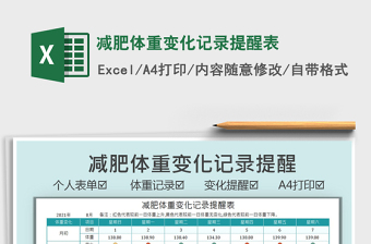 2022excel体重变化曲线图