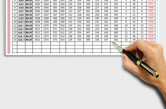 2022工資領取明細表免費下載