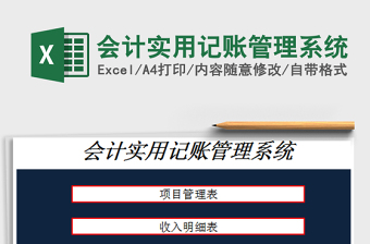 2022會(huì)計(jì)實(shí)用記賬管理系統(tǒng)免費(fèi)下載