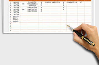 2022日常安全檢查記錄表免費下載