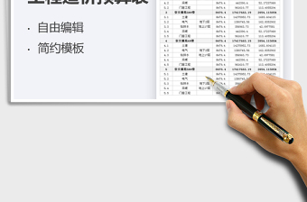 2021工程造價(jià)預(yù)算表免費(fèi)下載