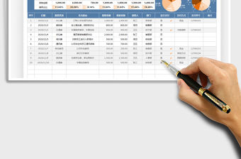 2021公司日常費用報銷登記表免費下載