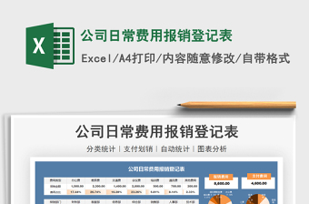 2021公司日常費用報銷登記表免費下載